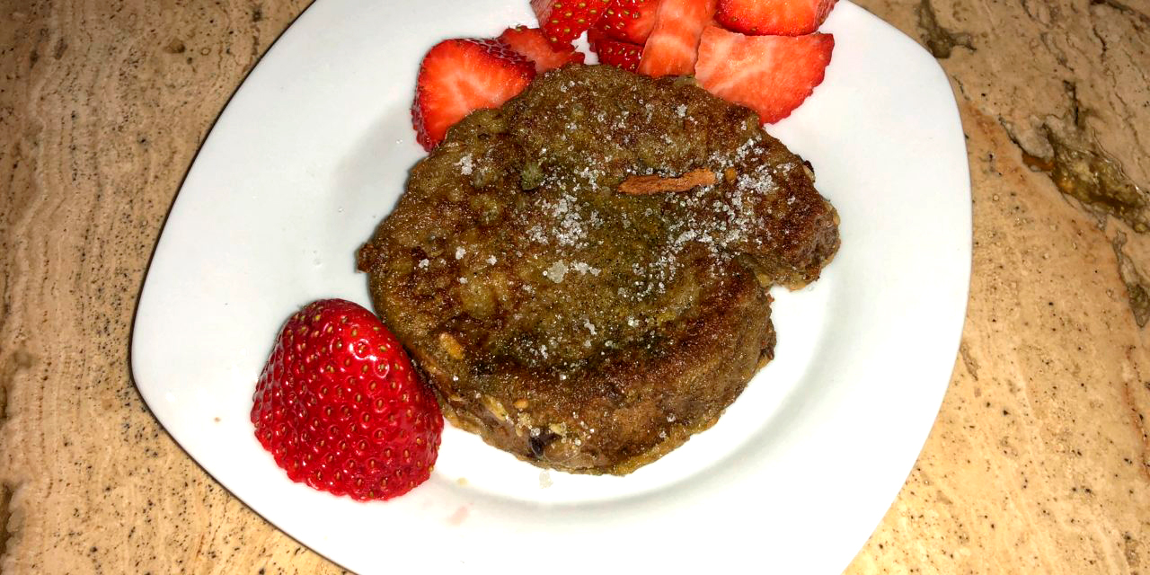 Receta fácil y saludable de torrijas de té matcha para Semana Santa