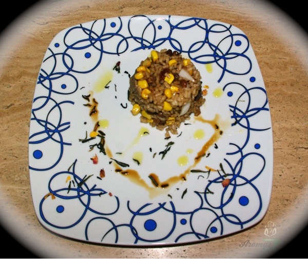 Receta con té: ensalada de arroz negro con té negro Las Siete Maravillas