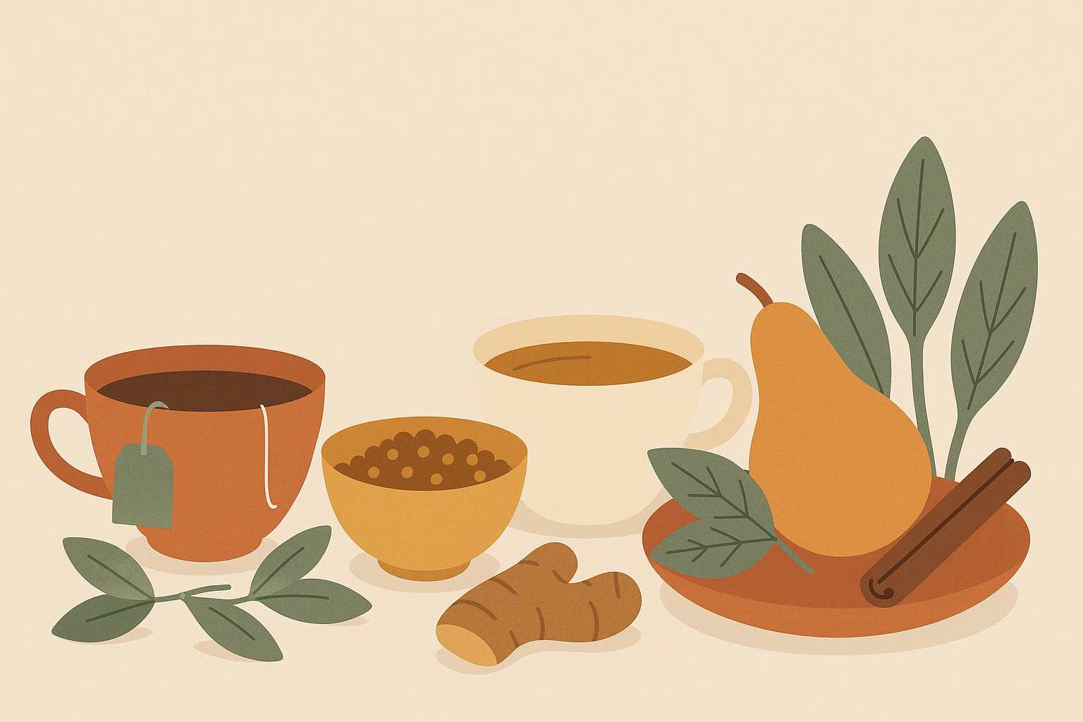 Ilustración: Thés, tisanes et aliments contre la diarrhée et la constipation