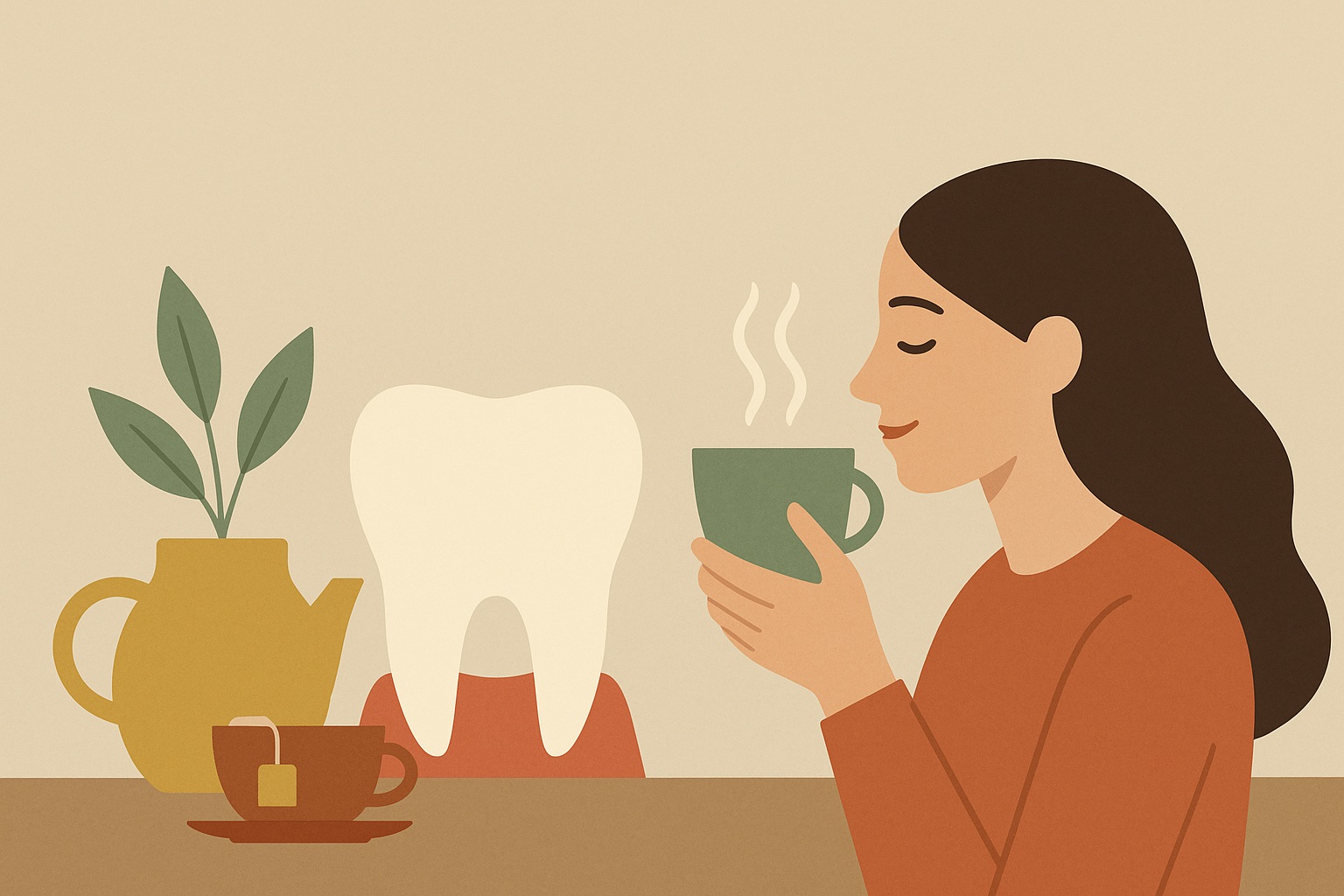Ilustración: Tus dientes y encías más sanos, con tés e infusiones