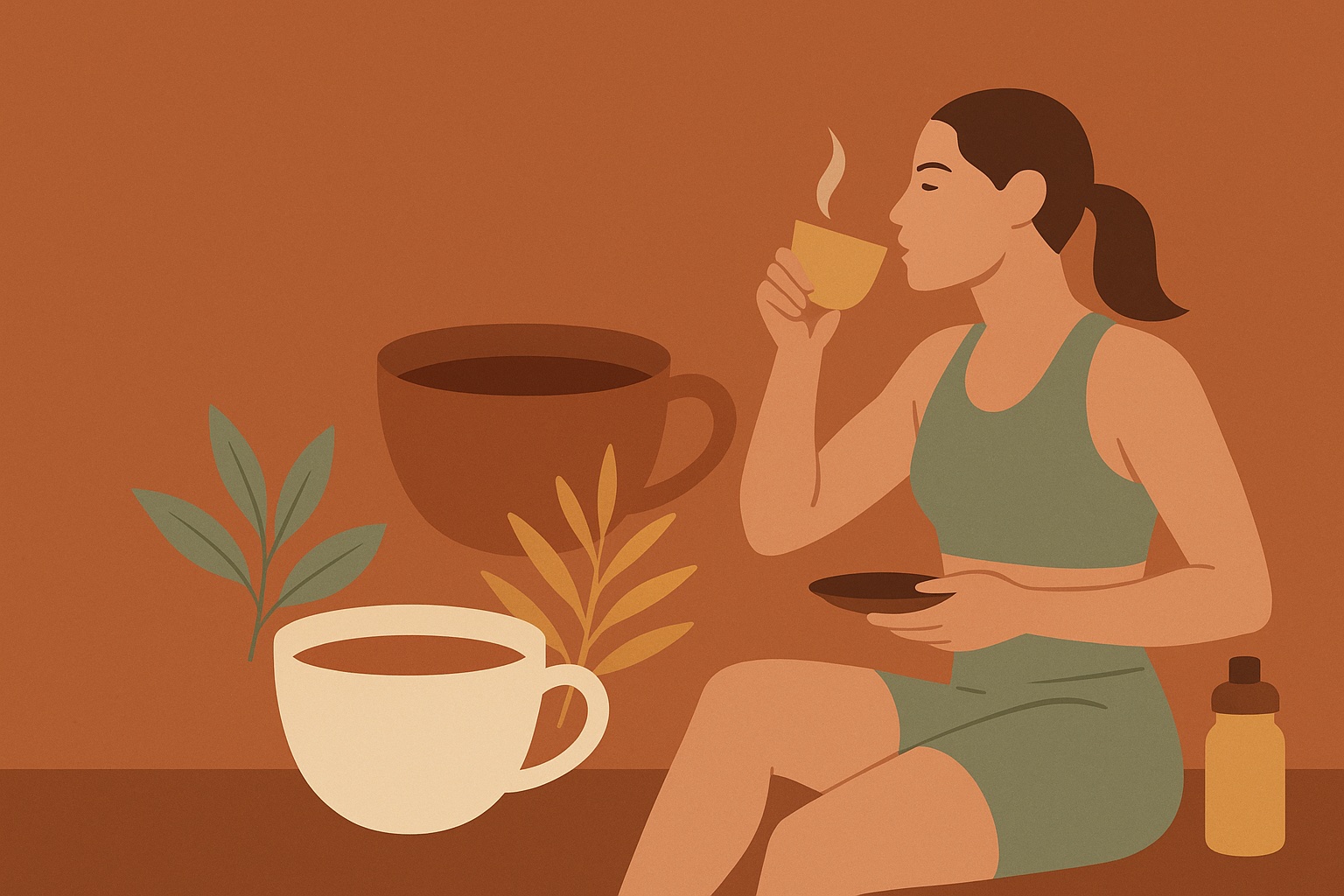 Ilustración: Les bienfaits du thé vert et de rooibos pour les athlètes