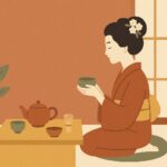 Les maiko te: un molt especial a casa de te de Japó Ilustración: Maiko thé : un très spécial dans la maison de thé au Japon