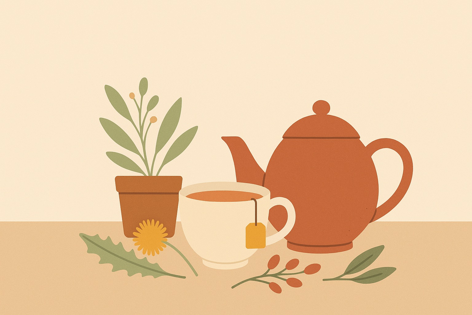 Ilustración: Tés e infusiones diuréticas