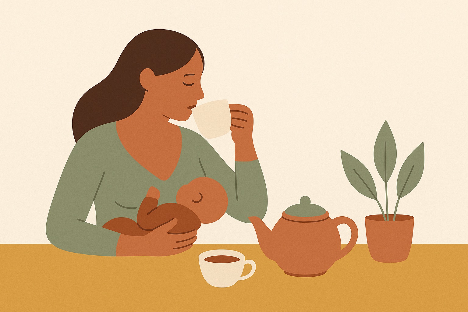Ilustración: Infusiones que puedes tomar durante la lactancia
