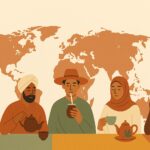 Ilustración: Infusiones en el mundo: 4 continentes, 7 países y un viaje por los sentidos y la tradición