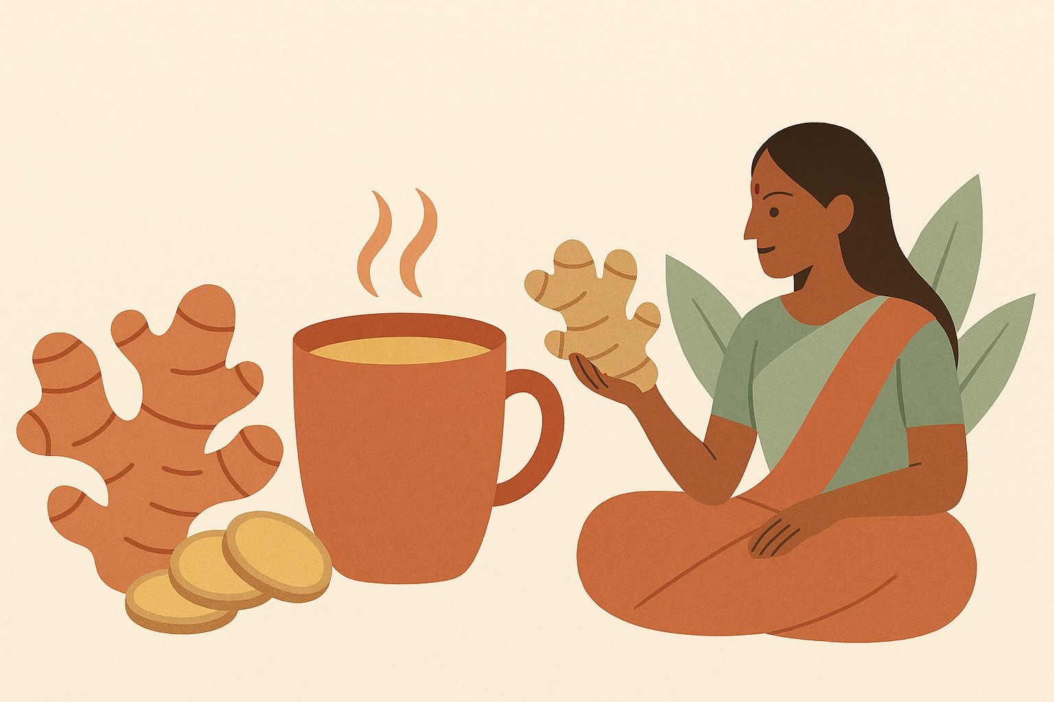 Ilustración: India y el jengibre: propiedades, usos y recetas que tú también puedes hacer