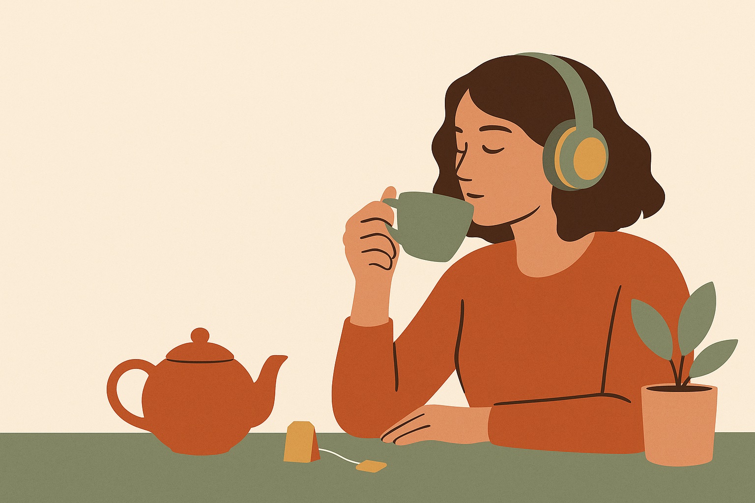 Ilustración: Té, infusiones y música: un viaje a través de los sentidos