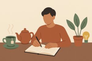 Ilustración: Infusiones, creatividad y escritura: ¿cuáles te ayudan a ser más productivo?