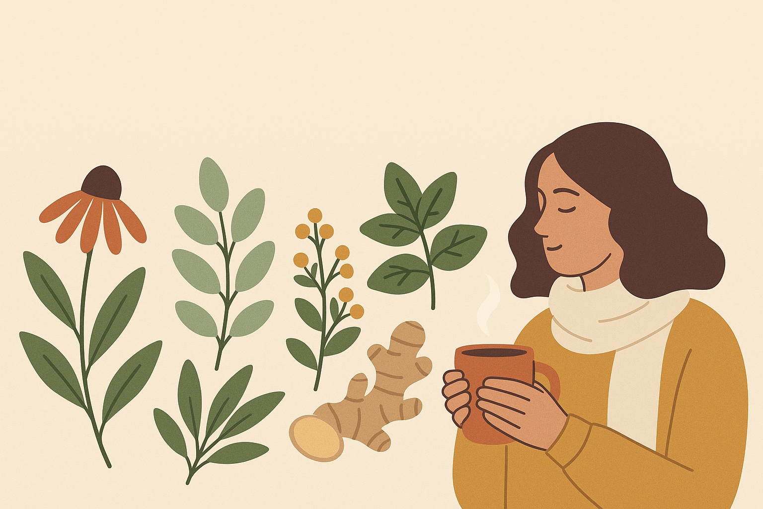 Ilustración: Las mejores plantas medicinales contra la gripe y el resfriado