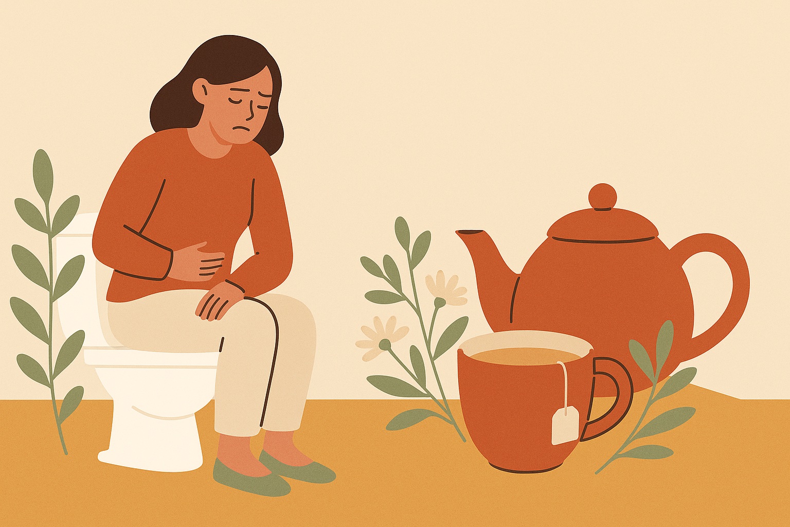 Ilustración: Cómo resolver problemas de estreñimiento con tés e infusiones naturales
