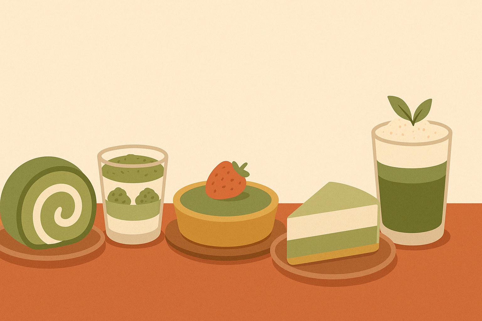 Ilustración: 5 postres fáciles y deliciosos elaborados con té matcha