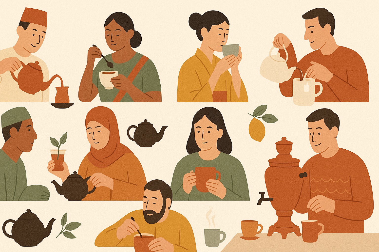 Ilustración: Los 10 países en los que más té se bebe del mundo y su forma de prepararlo