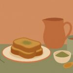 Ilustración: Receta fácil y saludable de torrijas de té matcha para Semana Santa