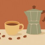 Qué es mejor: ¿el té o el café? Ilustración de café — Aromas de Té