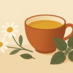 Ilustración de infusiones de hierbas — Aromas de Té