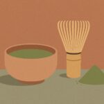 Ilustración de té matcha — Aromas de Té