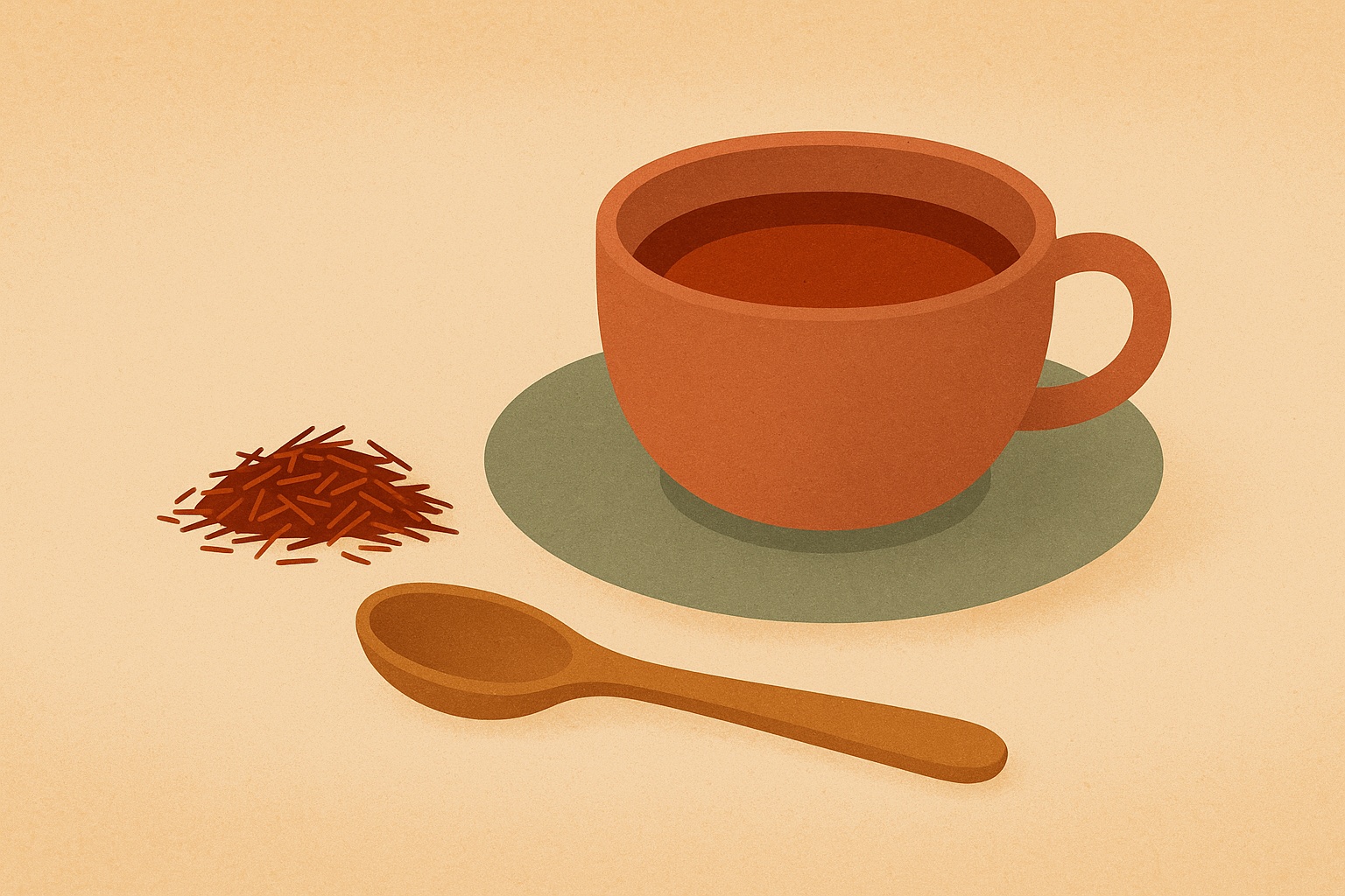 Ilustración de rooibos — Aromas de Té