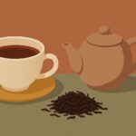 ¿El té negro adelgaza? Ilustración de té negro — Aromas de Té