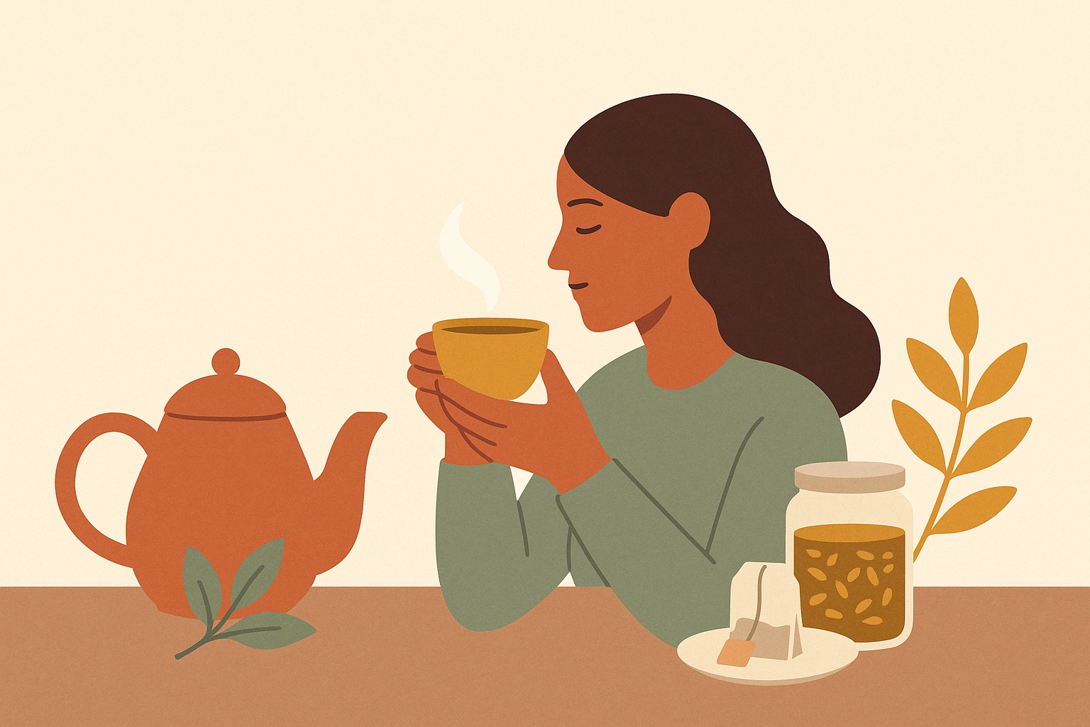 Ilustración: Cuida tus articulaciones con tés e infusiones