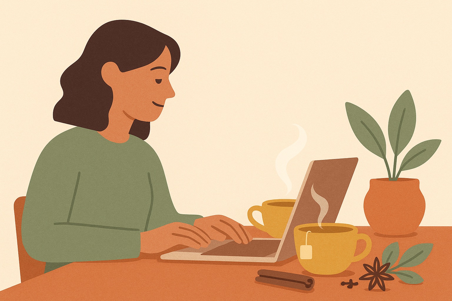 Ilustración: Vuelve al trabajo, con infusiones y especias que te recarguen las pilas
