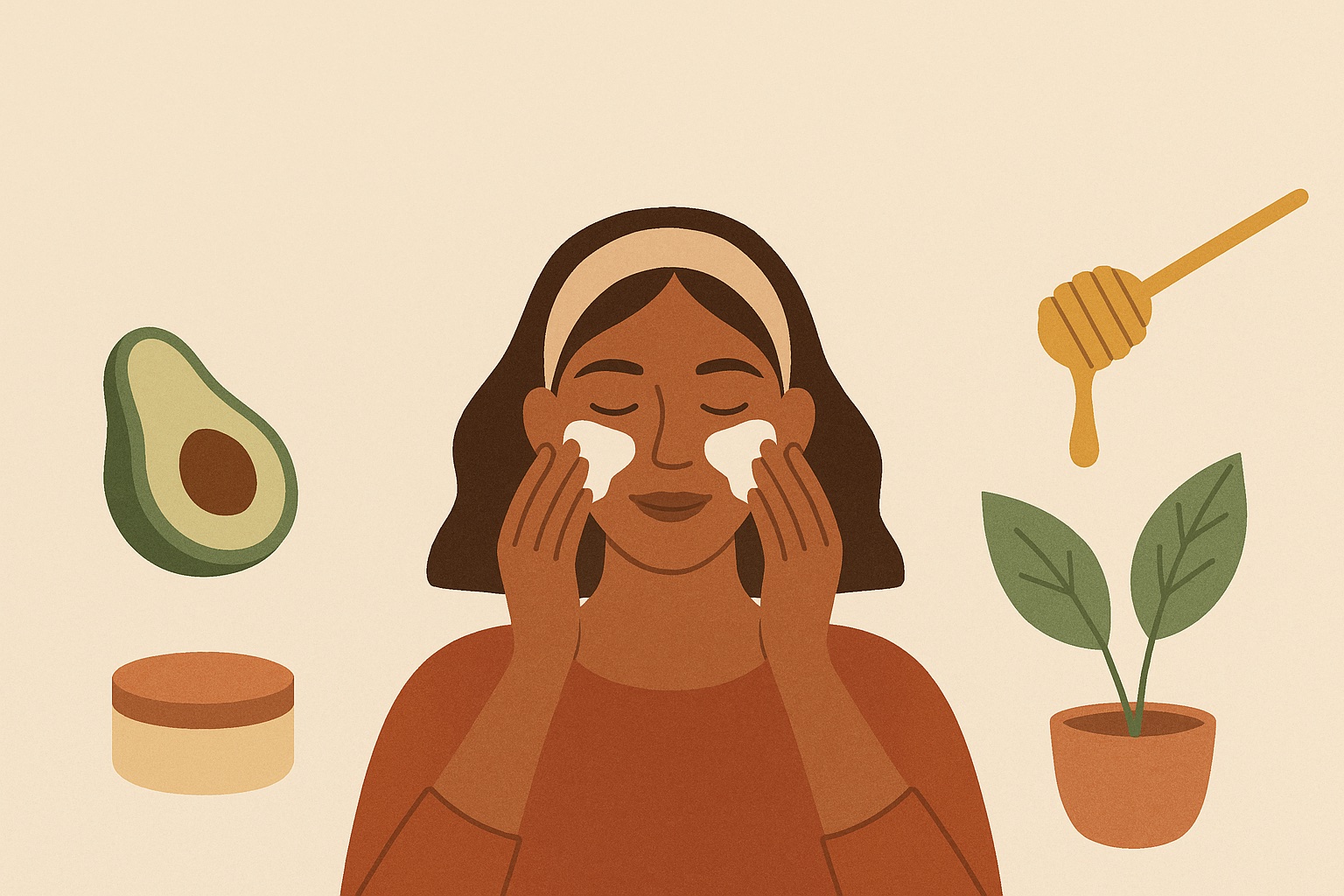 Ilustración: Trucos de belleza natural para el cuidado facial