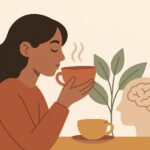 Beneficios del té para la salud mental Ilustración: Beneficios del té para la salud mental
