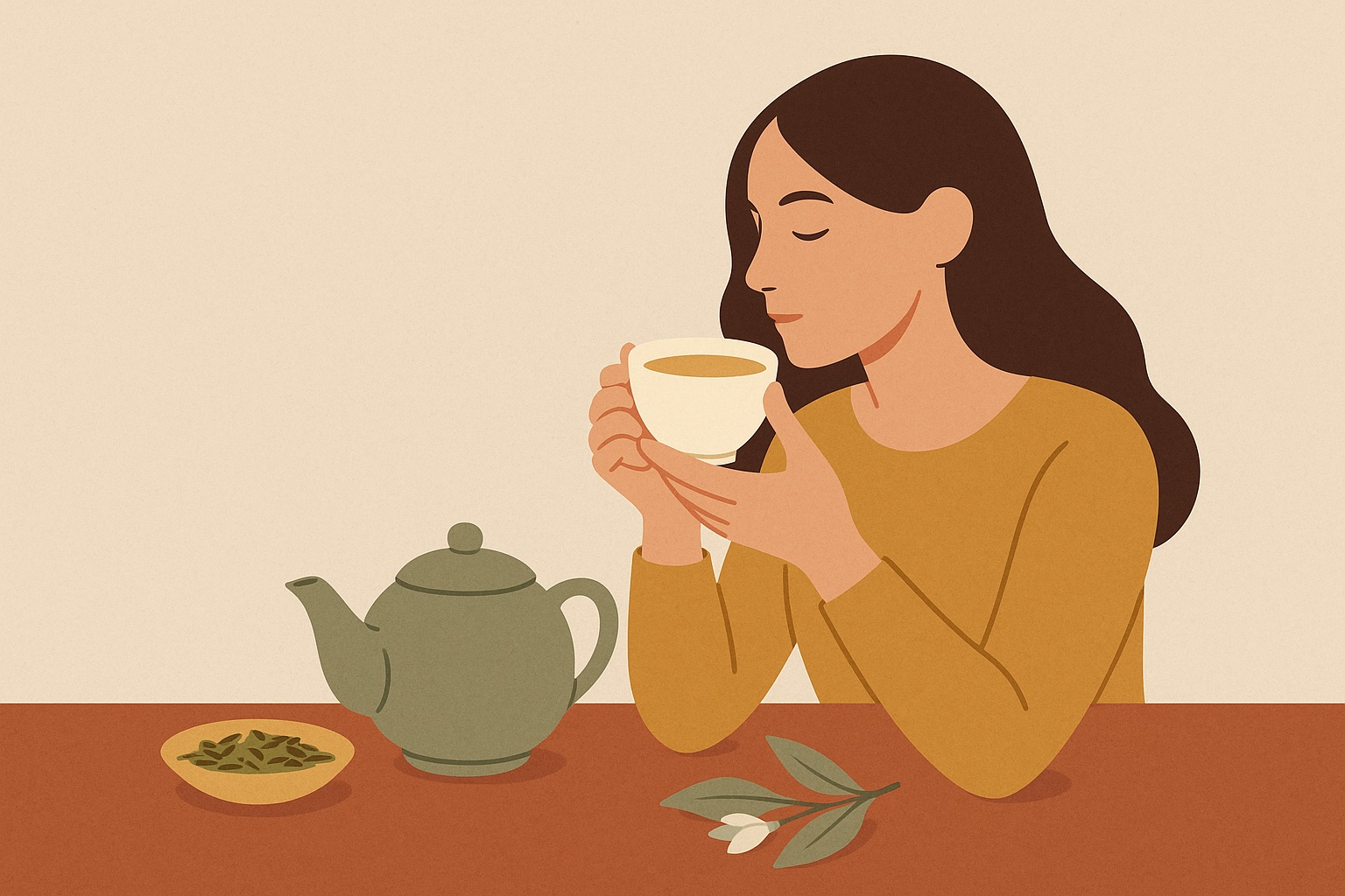 Ilustración: Té blanco: suave, elegante y lleno de salud