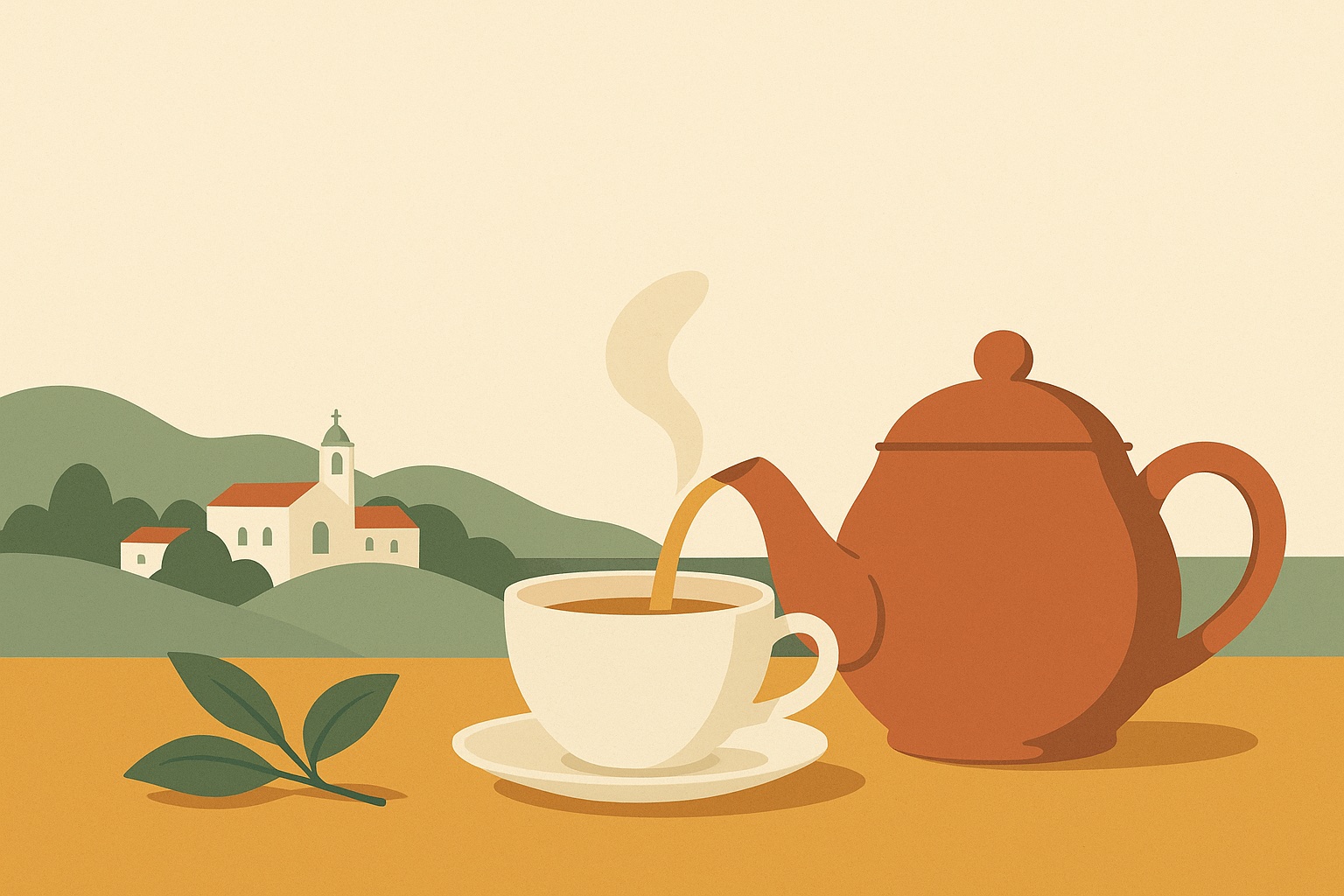 Ilustración: Tea with designation of Galician origin, in Pontevedra