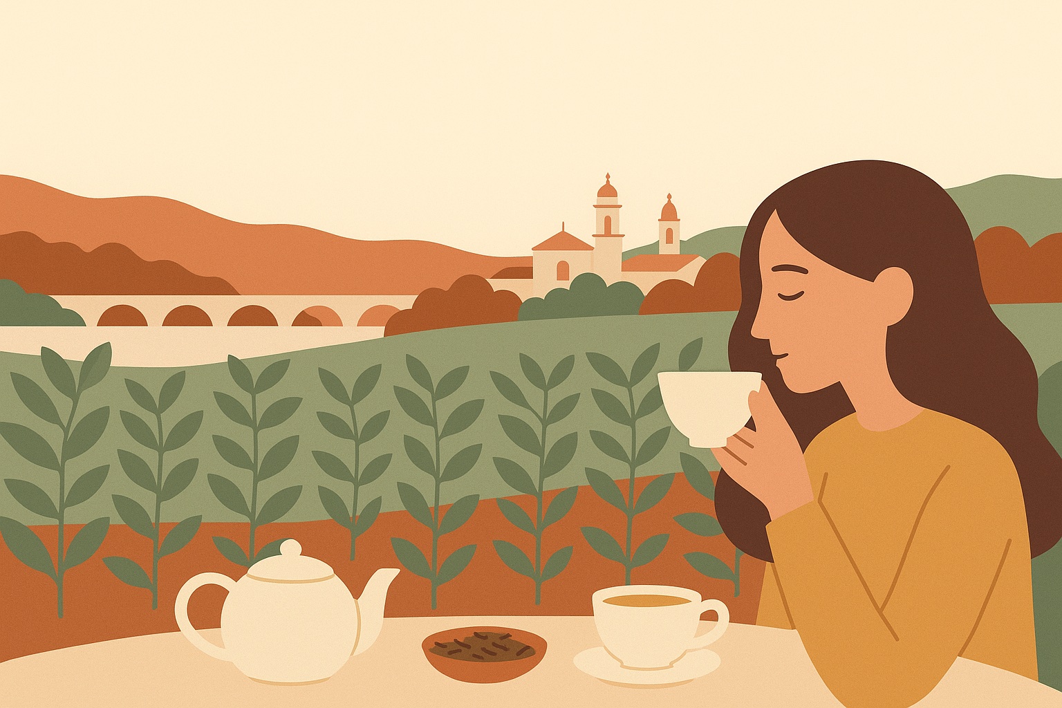 Ilustración: Té con denominación de origen gallego, en Pontevedra