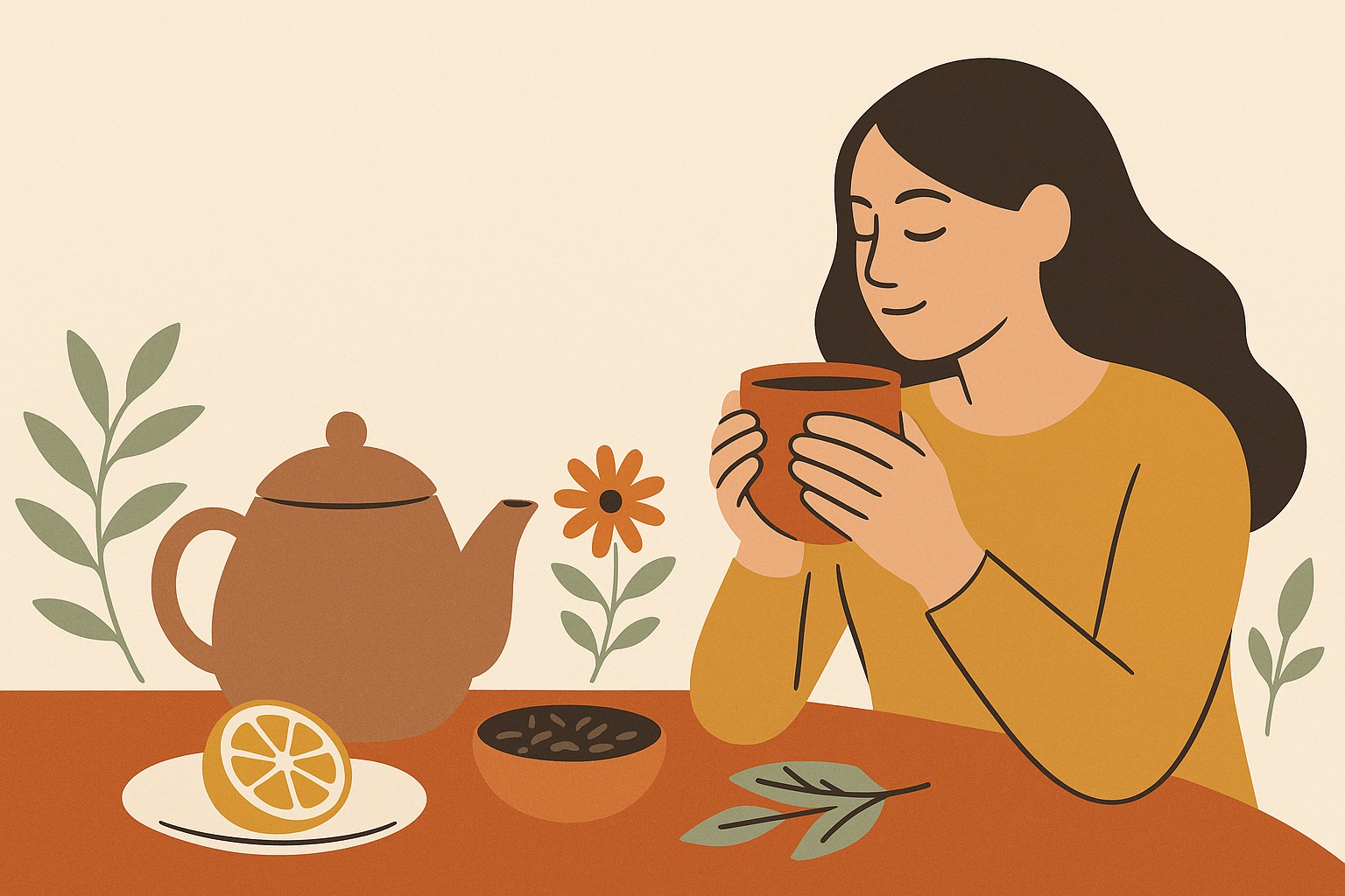 Ilustración: Tés e infusiones para la salud de la mujer