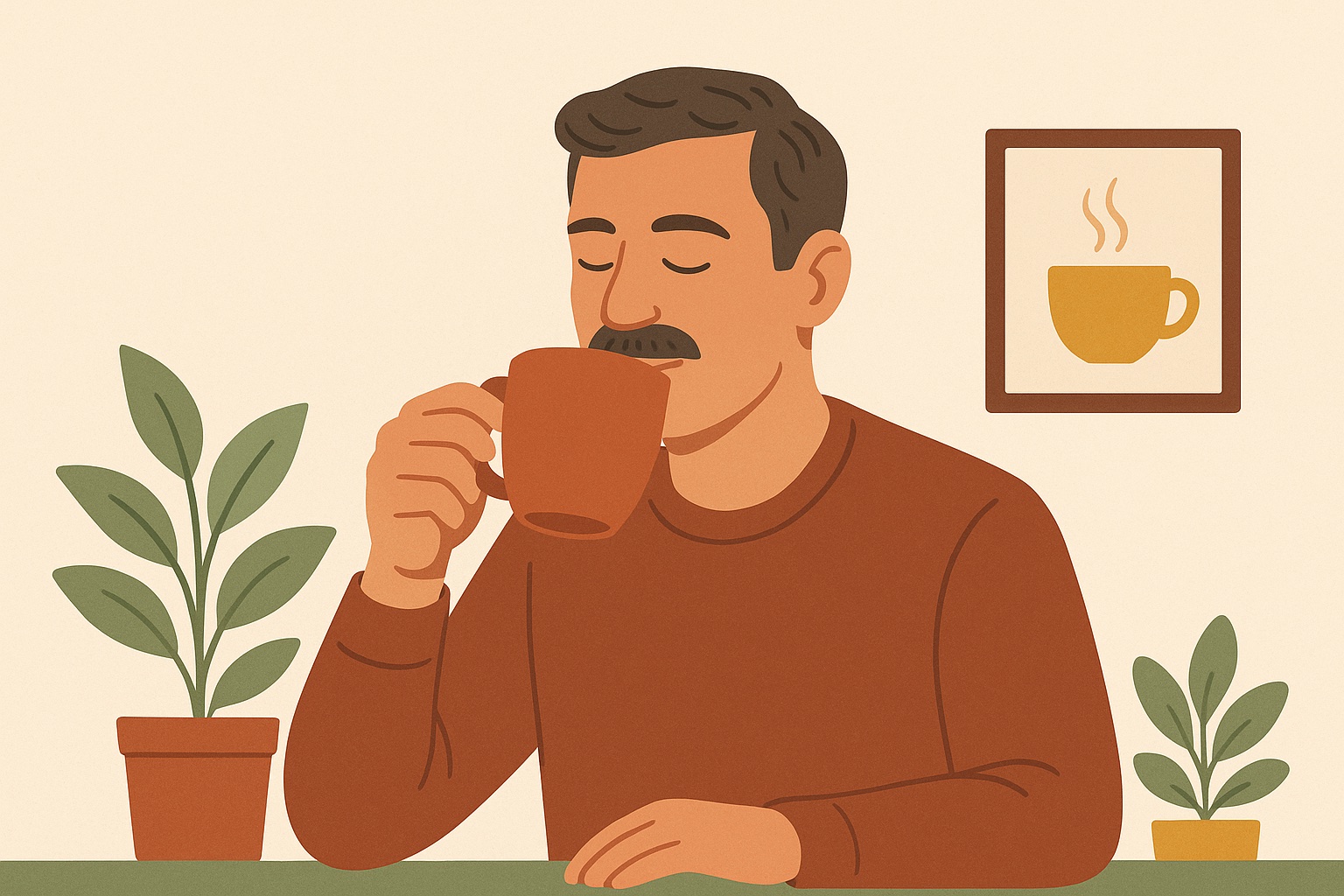 Ilustración: Papá: ¿sabes lo bien que te sienta el té?