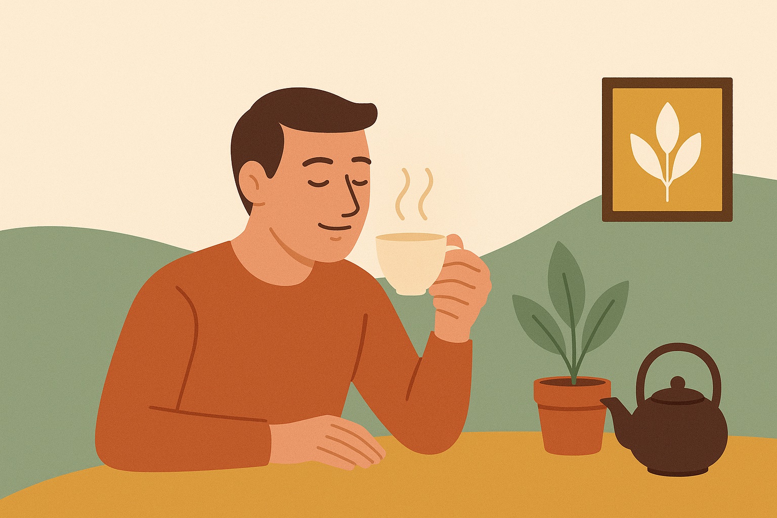 Ilustración: Papa: sa bene che si sente il tè?