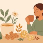 Ilustración: Infusiones para combatir trastornos digestivos