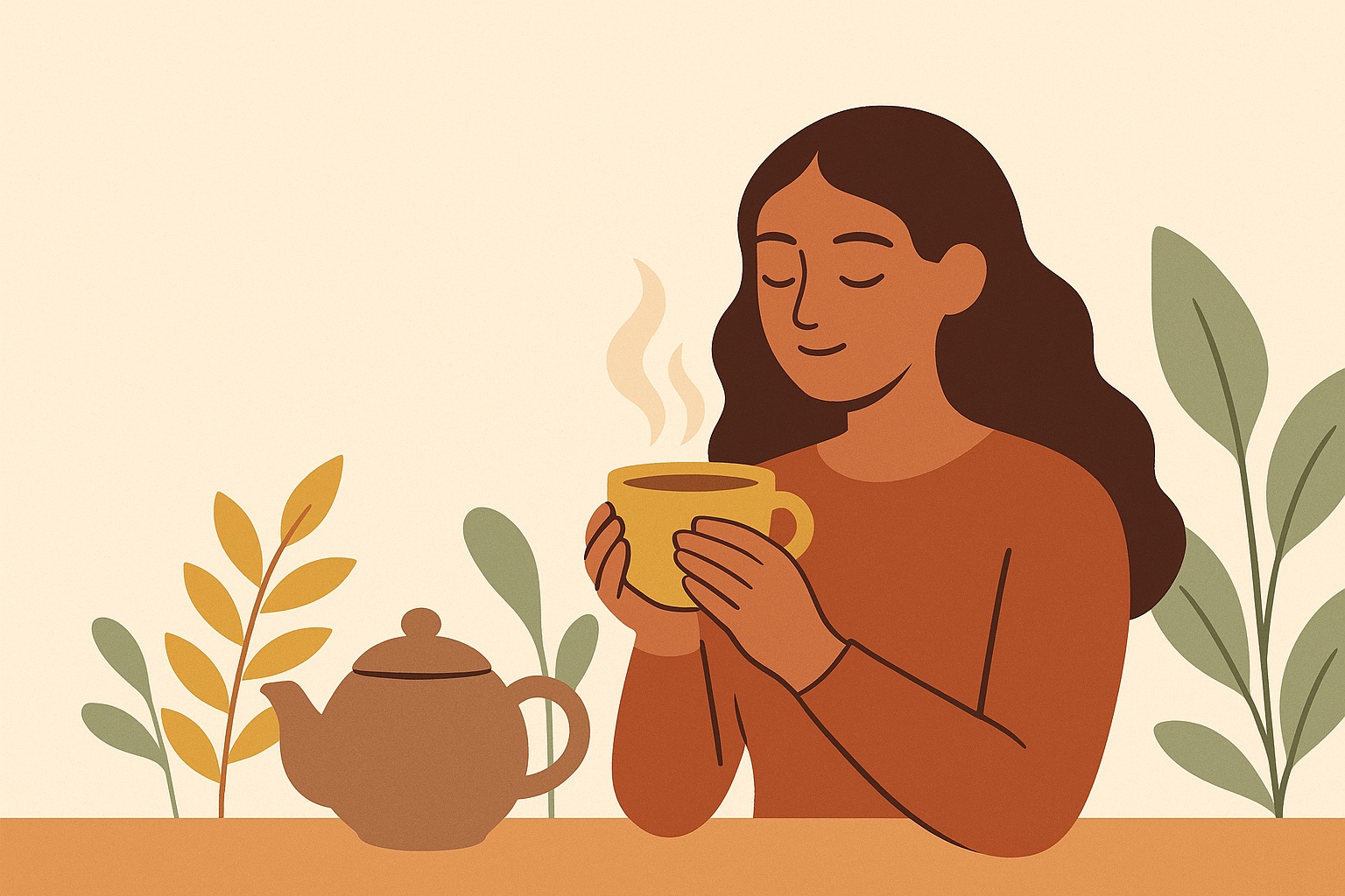 Ilustración: Las mejores infusiones para la salud femenina