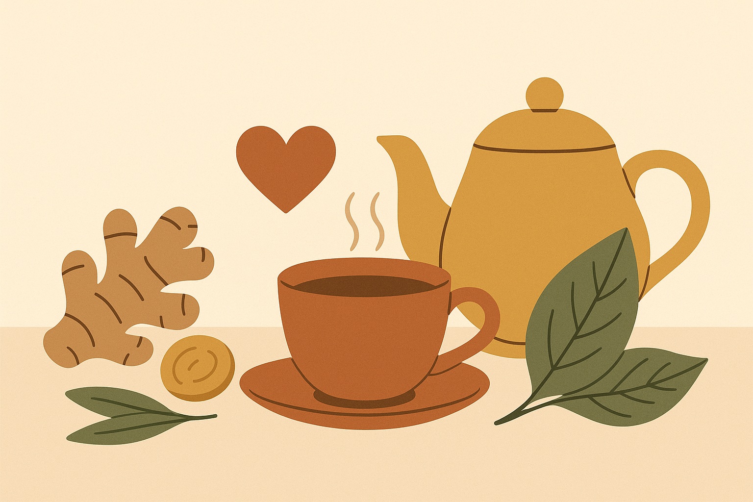 Ilustración: Infusiones que te ayudan a cuidar la salud cardiovascular