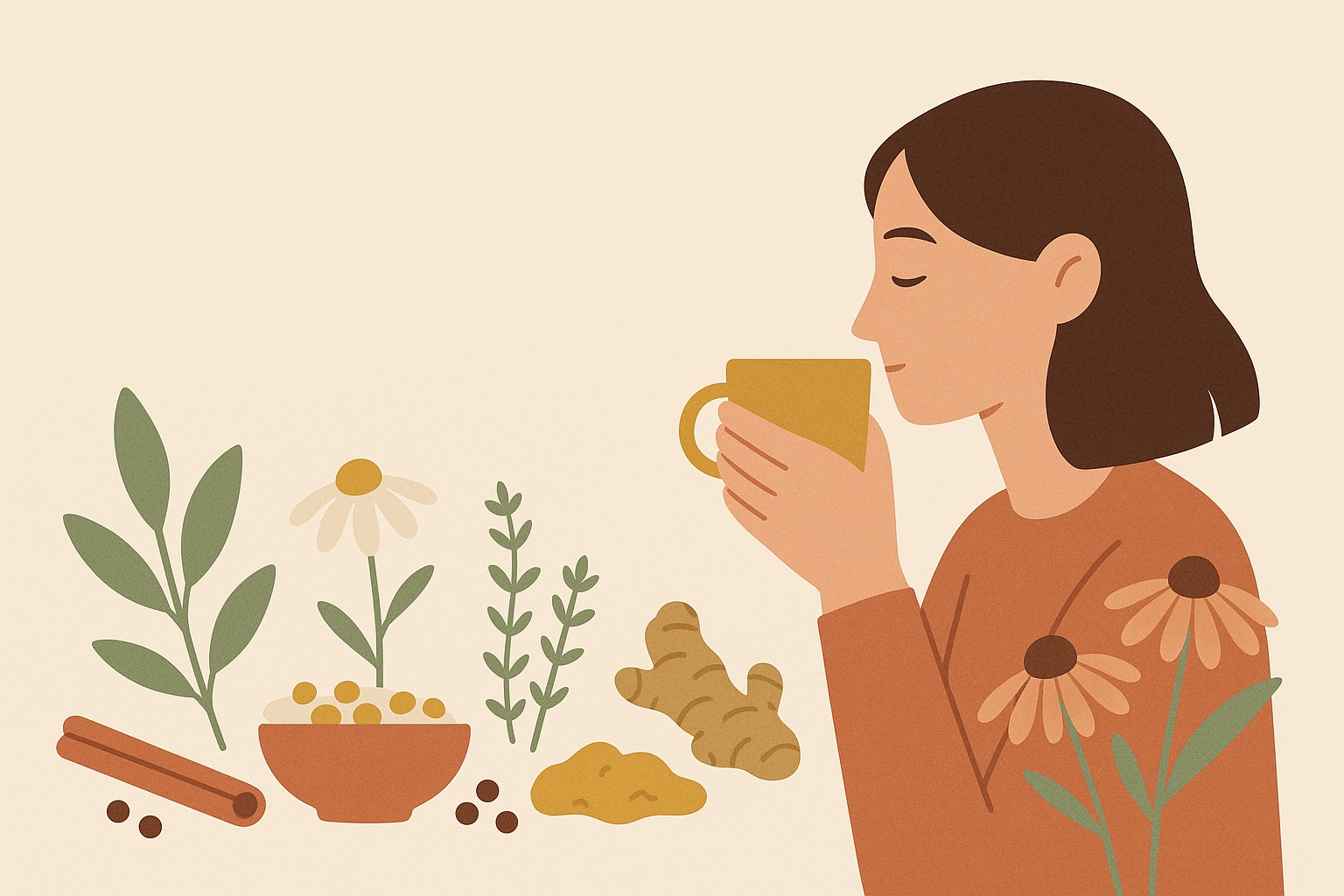 Ilustración: Las mejores plantas medicinales y especias para cuidar tus defensas esta primavera