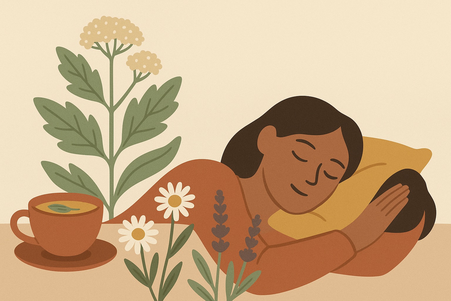Ilustración: Plantas medicinales para dormir y descansar