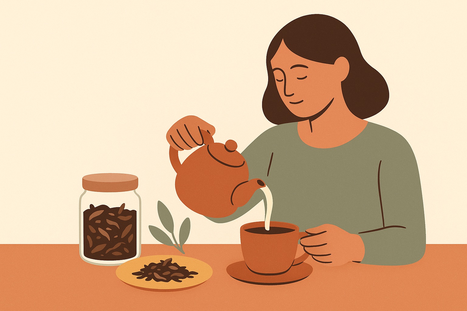 Ilustración: Reinfusionar le thé