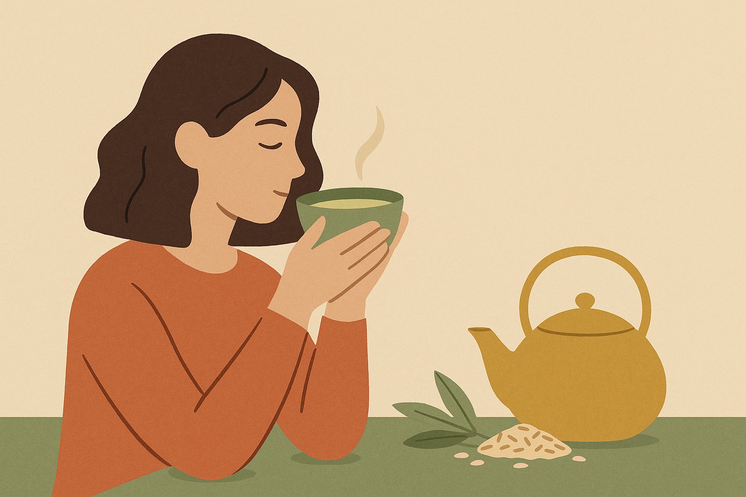 Ilustración: ¿Y por qué no un té verde de arroz? Atrévete a probar algo nuevo