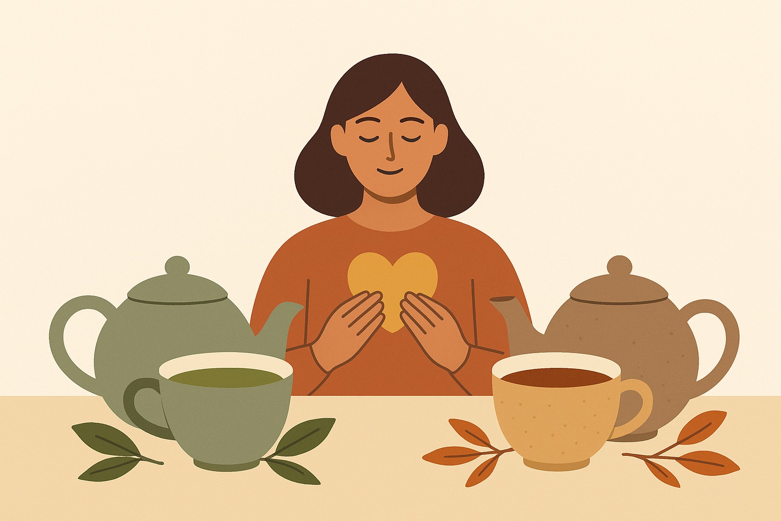 Ilustración: Té verde y rooibos para cuidar tu corazón