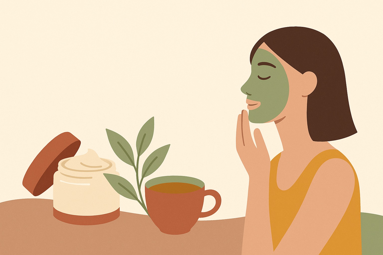 Ilustración: Propriétés cosmétiques du thé vert
