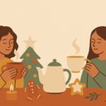 Tradiciones de Navidad en torno al café y al té Ilustración: Tradiciones de Navidad en torno al café y al té