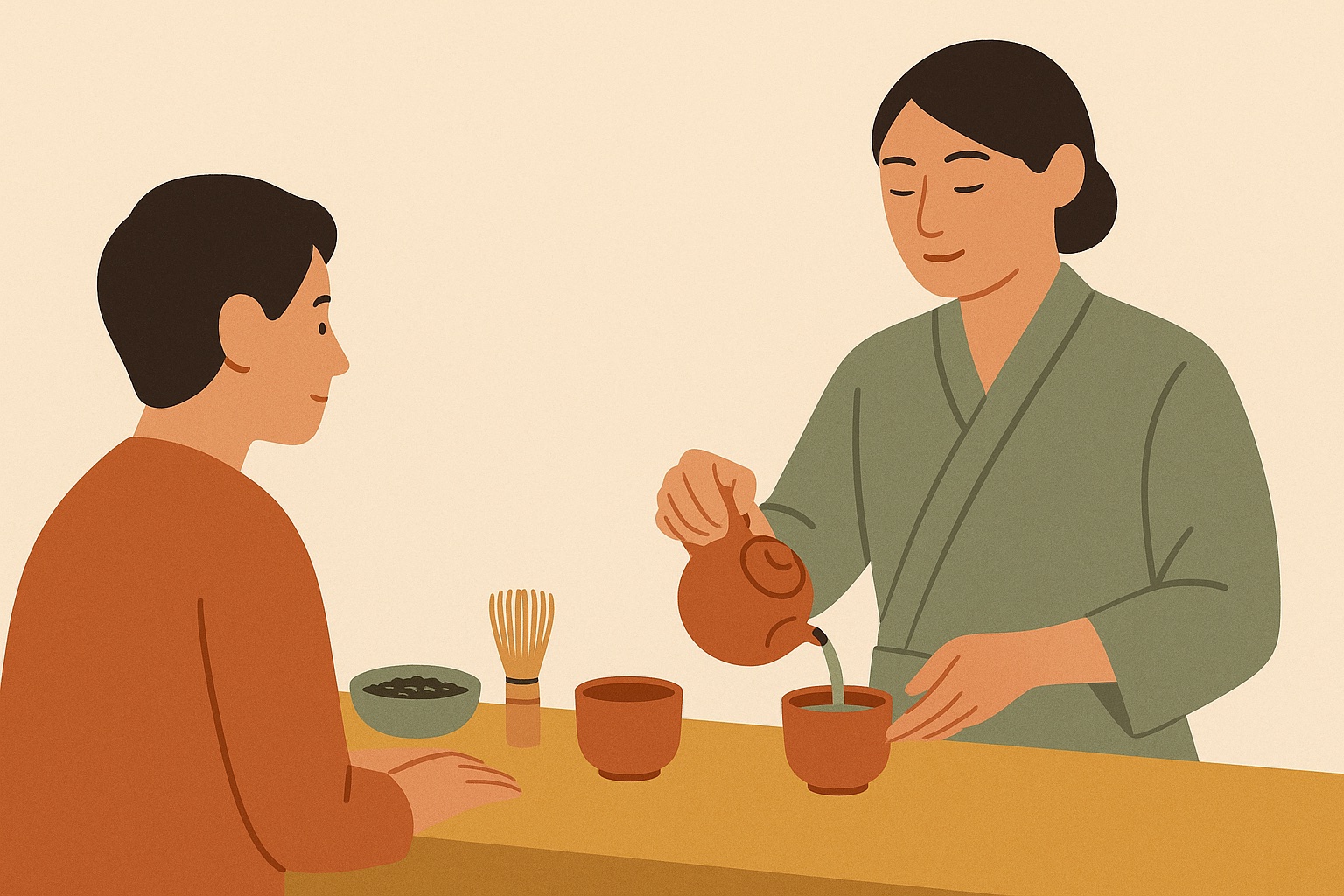 Ilustración: Arômes de thé de cérémonie du thé invité spécial du chef japonais, Yui Ishizuka